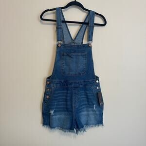 NWT No Boundaries Denim Shortalls